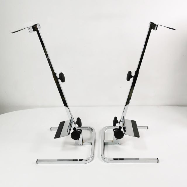 Metal Audio Speaker Stands, Germany, 1970s, Set of 2 For Sale - Image 7 of 16