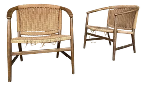 Pair of Illum Wikkelsø Danish Modern Accent Chairs
