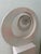 Vintage 1980s Postmodern Monumental Sculptural Floor Clock on Pedestal – Blush Faux Stone Finish, 64”h For Sale - Image 4 of 9