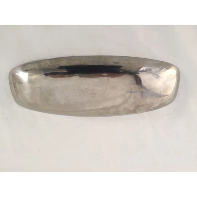 1970s Mid-Century Stainless Serving Bowl For Sale - Image 5 of 6