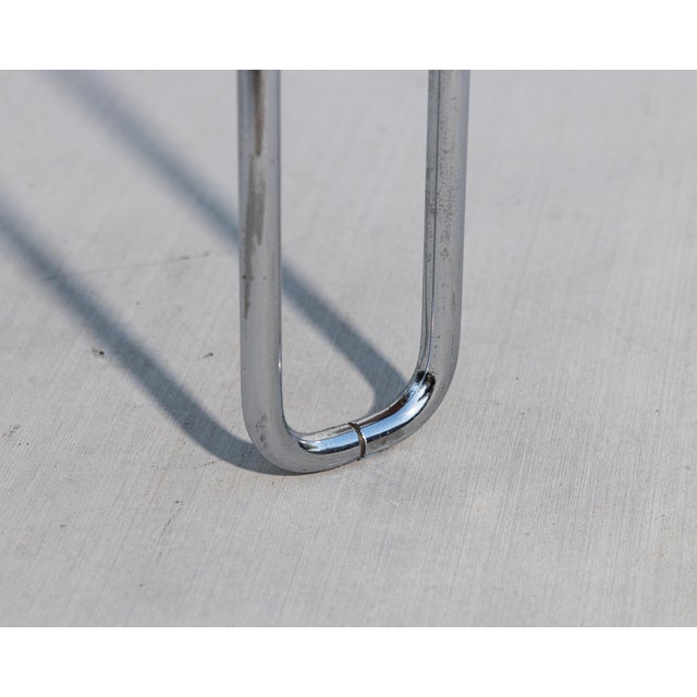 1970s Andrew Belschner for Gf Business Equipment 710 Round Chrome Dining Table, 1975 For Sale - Image 5 of 10