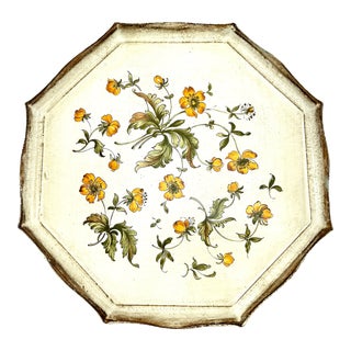 Italian Hand-Painted Florentine Wood Tray For Sale