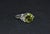 Late 20th Century Certified Natural 3.74cts vs Diamond Peridot Solid Platinum Dinner Cocktail Ring, Size 9 For Sale - Image 12 of 12