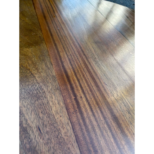 Wood Handsome Antique American Empire Mahogany Round Pedestal Table For Sale - Image 7 of 11