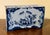 Chinoiserie Antique 18th Century English George III Lambeth Delft Blue & White Pottery Flower Brick Circa 1770 For Sale - Image 3 of 16