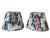 English Vintage Botanical Pleated Lampshades- A Pair For Sale - Image 3 of 17