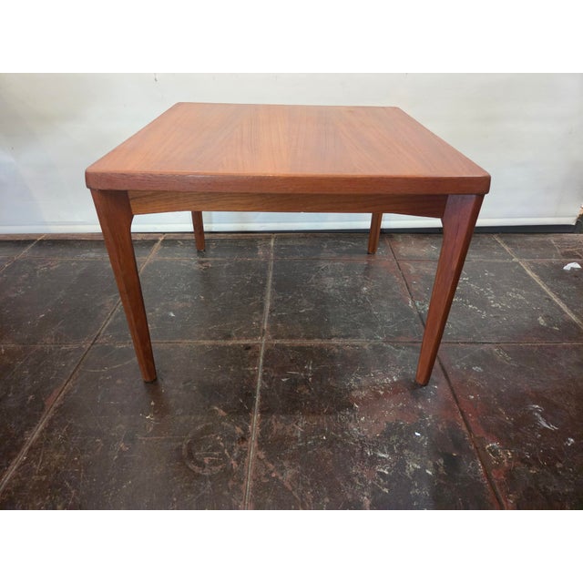 Here is a very nice teak Danish Modern Table from Denmark. Legs can come off for shipping.
