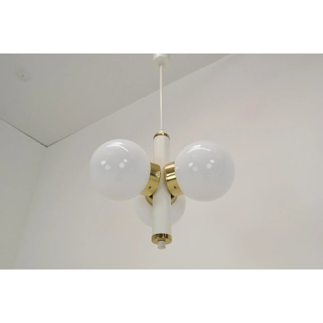 Mid-Century Pendant Light attributed to Instala Decin, 1970s For Sale - Image 9 of 13