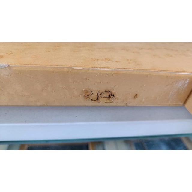 Vintage Ash Coffee Table attributed to Paul Michel, 1970s For Sale - Image 18 of 18