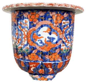 Imari Porcelain Flower Pot, 1890s