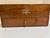 Antique Wood Storage Box With Drawer - Dovetail Joints - Brass Hardware C. 1900 For Sale - Image 4 of 11