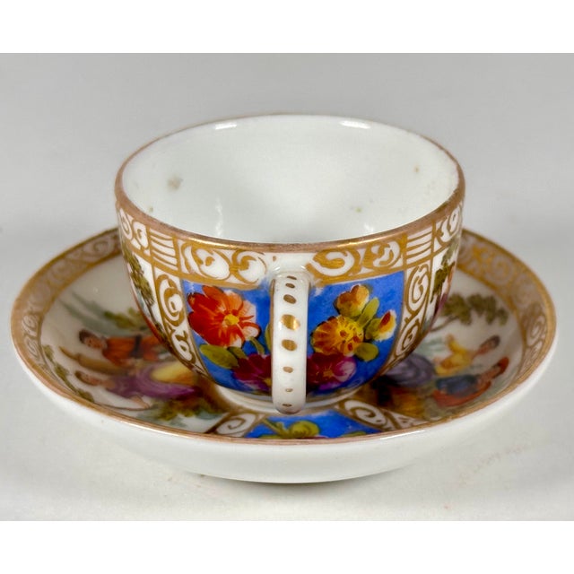 Rare & Original Helena Wolfsohn Miniature Cup and Saucer for your consideration. The cup measures approx. 1 1/4 inches...