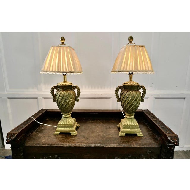 French Art Deco Table Lamps, 1960s, Set of 2 For Sale - Image 4 of 6