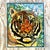 Vintage Glass Mosaic of Tiger in Lucite Box Wall Sculpture For Sale - Image 4 of 10