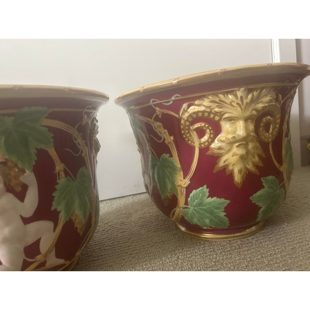 Vintage Neoclassical Planters, a Pair For Sale - Image 10 of 11