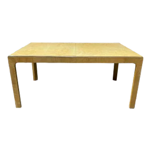 Henredon Burlwood Dining Table Scene Two 2 Leaves Midcentury