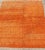 Squared Size Vintage Tulu With Minimalist Design Rug in Solid Orange and Taupe For Sale In Atlanta - Image 6 of 12