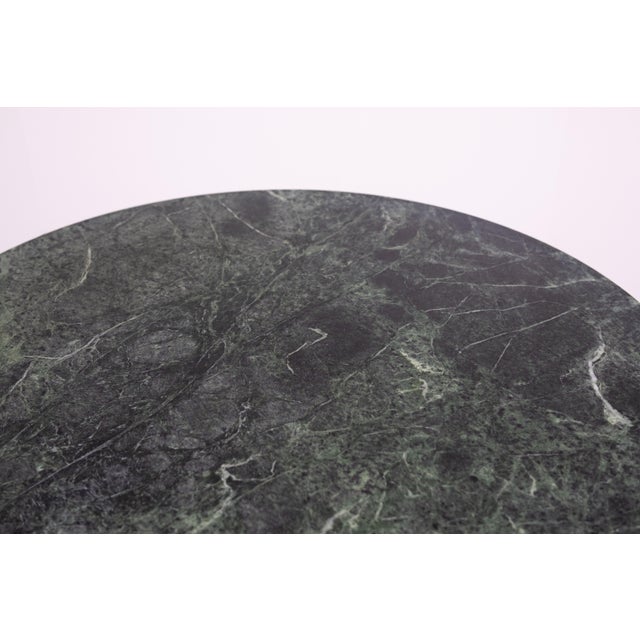 1980s Round Green Marble Dining Table, Italy, 1980s For Sale - Image 5 of 9