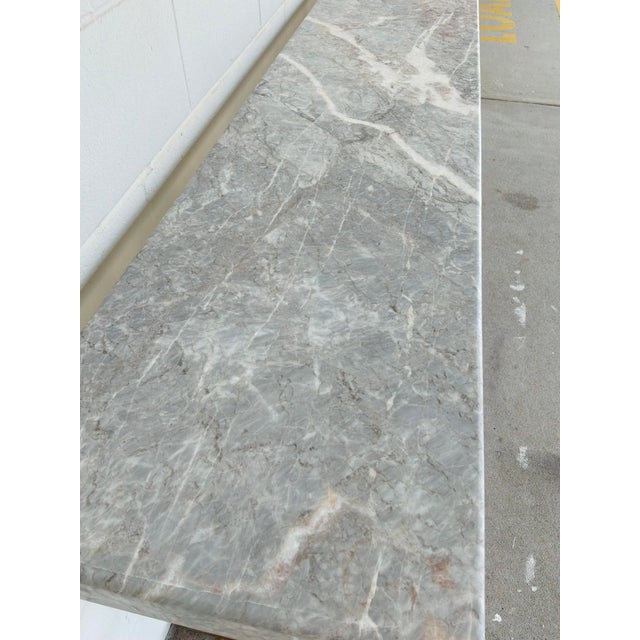 Hooker Organic Modern Gray Stone Sculptural Surfrider Console Table For Sale In Atlanta - Image 6 of 7