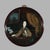 Chinese Pair of Antique Chinese Reverse Painted Circular Portrait Wall Panels C1920 For Sale - Image 3 of 9