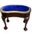 Textile Antique Stool with New Upholstery For Sale - Image 7 of 7
