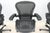 Herman Miller Aeron Desk Chair Size B Fully Adjustable, Carbon Mesh & Graphite Frame For Sale - Image 10 of 12