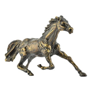 Running Horse - Bronze Sculpture by C. Mongini - 1970s 1970s For Sale