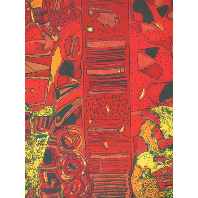 Red Jean-Pierre Vielfaure, The Chaos Within, Lithograph For Sale - Image 8 of 10