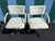 Cal-Style A Pair of Early 1990s Post Modern Brass Rolling Dining Chairs by Cal-Style Furniture. For Sale - Image 4 of 18