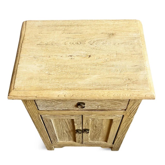 Rustic Rustic Raw Elm Nightstand For Sale - Image 3 of 7