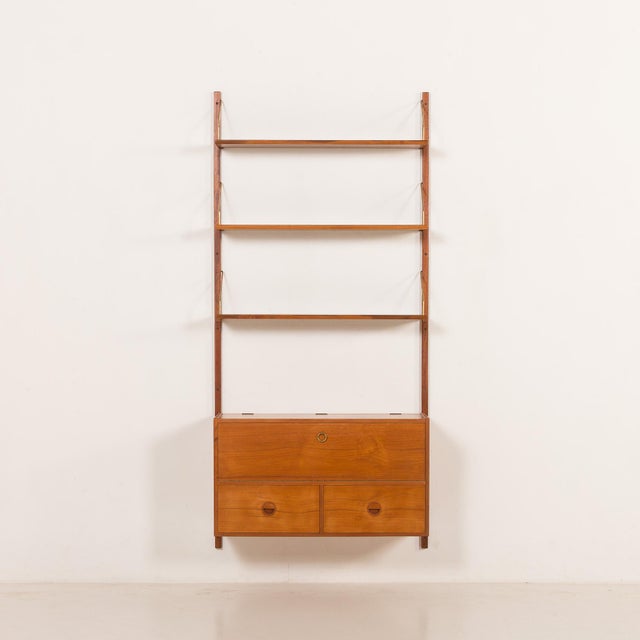 Wood Teak Shelving Unit by Hansen and Guldborg, Denmark, 1960s For Sale - Image 7 of 18