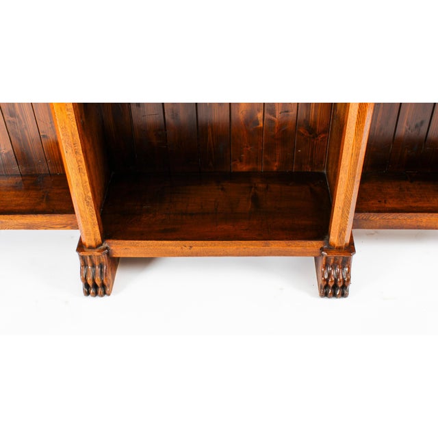 Antique Victorian Open Breakfront Bookcase, 1800s For Sale - Image 11 of 18