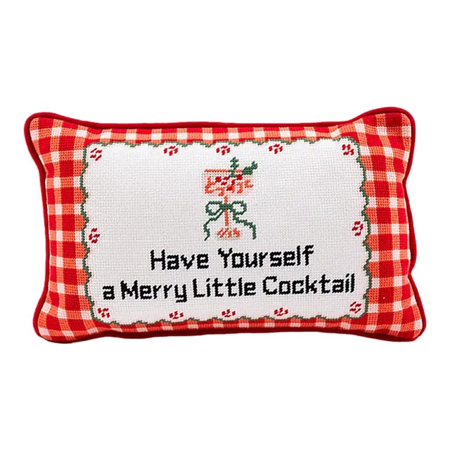 " Have Yourself a Merry Little Cocktail " Pillow For Sale