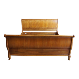 Ethan Allen King Legacy Carved Sleigh Bed