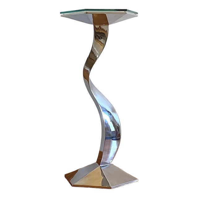 Pedestal Side Table For Sale