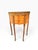 Wood Mid-20th Century Vintage French Louis XV Style Burl Wood Demilune Side Table With Brass Gallery For Sale - Image 7 of 14