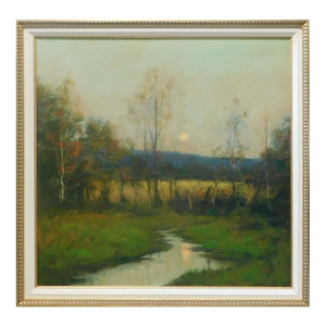 Dennis Sheehan "Fall Twilight" #1858 Oil on Canvas Hand Signed Landscape
