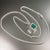 Natural Emerald Diamond Pendant 18" 14k WG 2.05 TCW Certified For Sale - Image 11 of 11