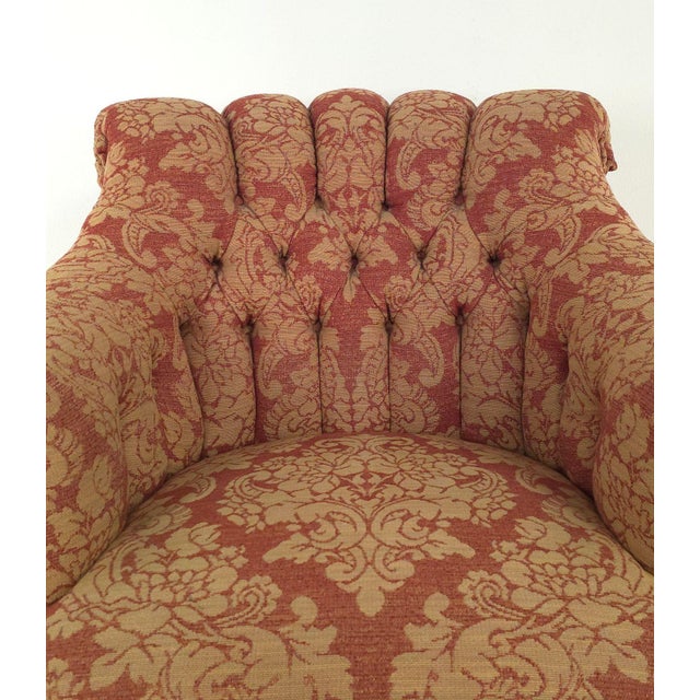 Textile Pair of Vintage Michael Taylor Tufted Armchairs, Circa 1980 For Sale - Image 7 of 7