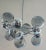 1960s Italian Atomic Ceiling Lamp with Murano Bubbles and Chrome Mount, 1960s For Sale - Image 5 of 5