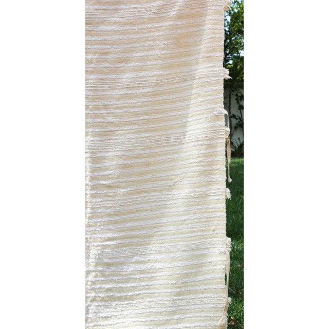 1960s Vintage Tribal Moroccan Handcrafted Wedding Blanket Throw For Sale - Image 11 of 13