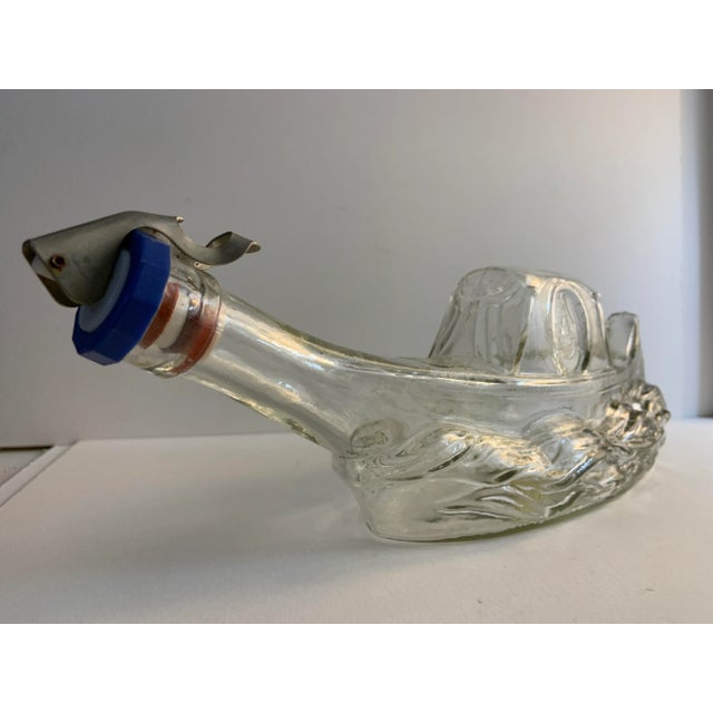 Marvelous Mid-Century Viarengo Italy glass gondola decanter with spigot top for dispensing. Wonderful design of gondola...