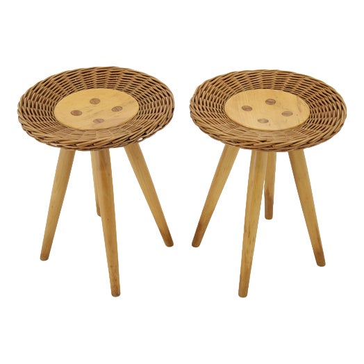 Side Tables by Jan Kalous for Uluv, Former Czechoslovakia, 1970s, Set of 2 For Sale