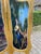 20thC French Louis XVI Gold Beech Scenic Room Divider Screen - 3 Panels For Sale - Image 17 of 18