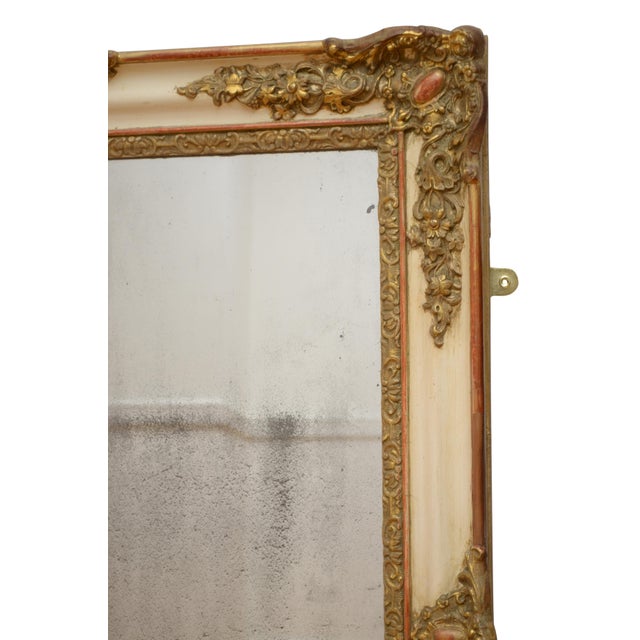 Antique French Gilded Wall Mirror, 1850 For Sale - Image 9 of 12