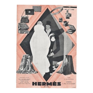1928 French Art Deco Hermès Advertisement Print For Sale