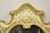 Mid 20th Century Vintage Italian Florentine Carved Sculpted Giltwood Cream and Gold Wall Mirror For Sale - Image 5 of 12