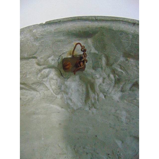 Metal Victorian Elkington Style Cast Metal Hanging Shield For Sale - Image 7 of 8