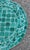 Emerald 16" Mini Moroccan Mosaic Accent Table – Emerald Aqua Tile Top For Sale - Image 8 of 9