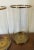 Transparent Large Ralph Lauren Brass and Glass Hurricane Pillar Candle Shades - a Pair For Sale - Image 8 of 12